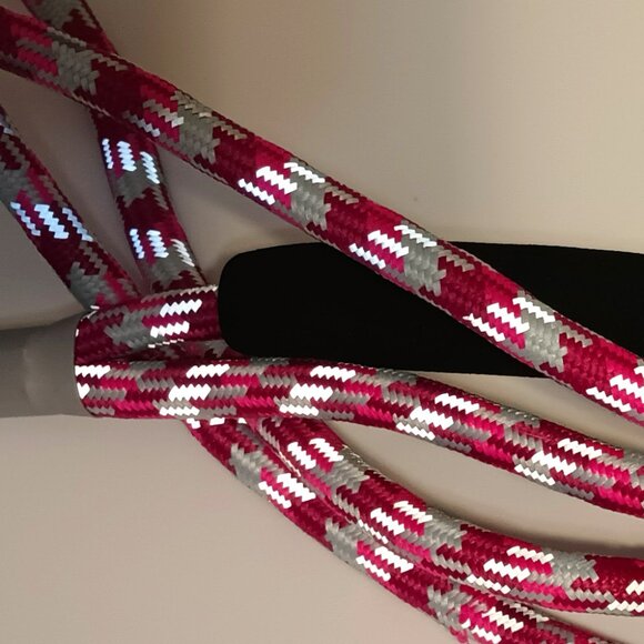 *NWT~YOULY The Protector 1/2" Thick Reflective Dog Leash, Pink & Gray 5-ft. Long - Picture 2 of 8